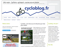 Tablet Screenshot of cycloblog.fr